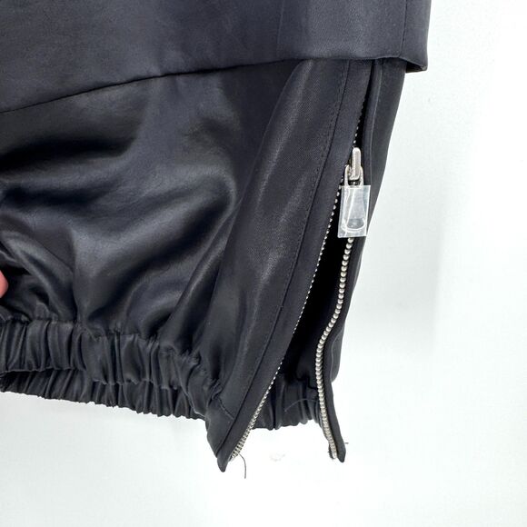 TIBI Celia Drape Pull On Wilt Wide Leg Tapered Jogger Ankle Pants Size L Large - Picture 7 of 10